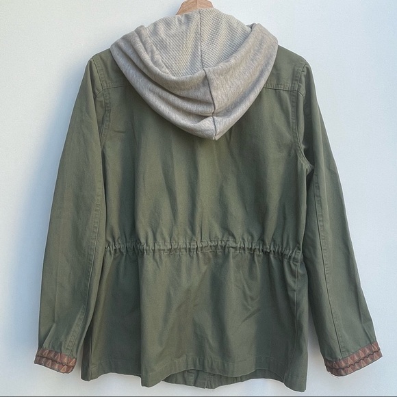 Miss Me Green Hooded Utility Jacket Size S - Picture 9 of 14